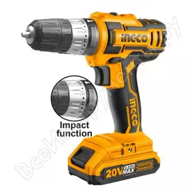 Аккумуляторная ударная дрель-шуруповерт ingco cidli20025