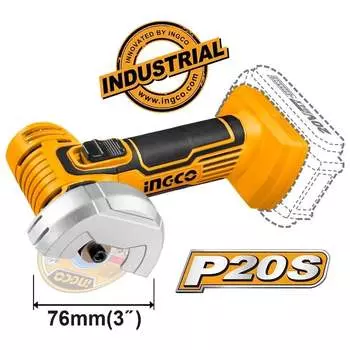 Аккумуляторная угловая шлифовальная машина INGCO INDUSTRIAL CAGLI7601