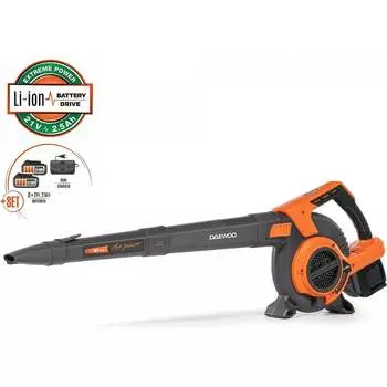 Аккумуляторная воздуходувка-пылесос DAEWOO DABL 9042Li SET
