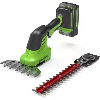 Аккумуляторные садовый ножницы-кусторез GreenWorks G24SHT 1600607