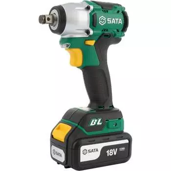 Аккумуляторный бесщёточный ударный гайковерт Sata SC51073