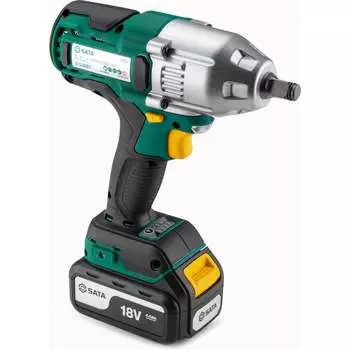 Аккумуляторный бесщёточный ударный гайковерт Sata SC51074