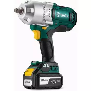 Аккумуляторный бесщёточный ударный гайковерт Sata SC51075