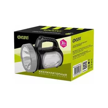 Аккумуляторный фонарь ФАZА AccuF7-L3W/L10 - bk 5014831
