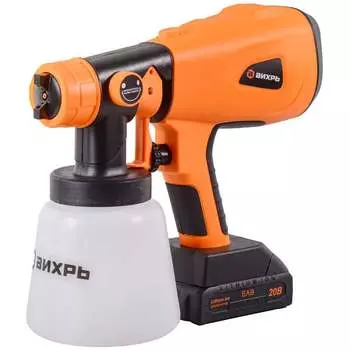 Аккумуляторный краскопульт Вихрь АКП-20Li 72/17/5
