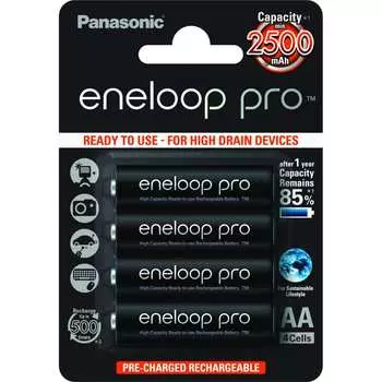 Аккумуляторы Panasonic eneloop pro BK-3HCDE/4BE 6330