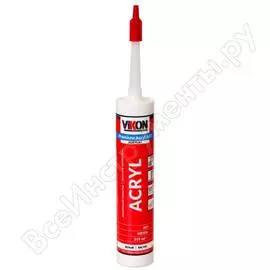 Акрил vikon премиум a01, белый, 310 мл 1044