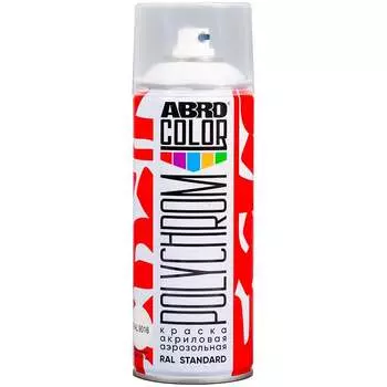 Акриловая аэрозольная краска ABRO POLYCHROM COLOR SP-RAL-9016