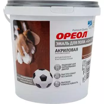 Акриловая эмаль для пола ОРЕОЛ 73365