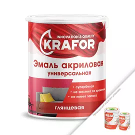Акриловая эмаль KRAFOR 44982