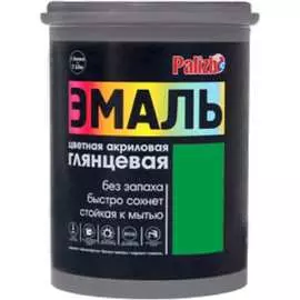 Акриловая эмаль Palizh глянцевая зеленая 1кг 1/6 11605618