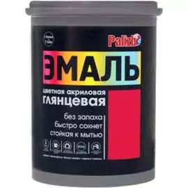 Акриловая эмаль Palizh глянцевая 604 красная 1кг 1/6 11605614