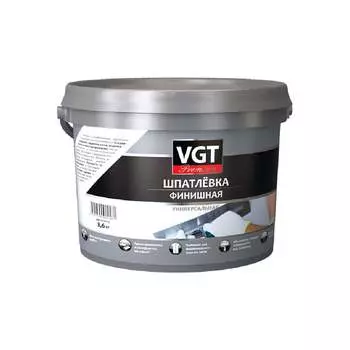 Акриловая финишная шпатлевка VGT премиум 1,7 кг 11612079