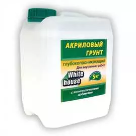Акриловая грунтовка для внутренних работ White House 15557