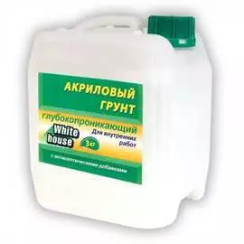 Акриловая грунтовка для внутренних работ White House 15556