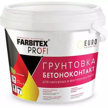 Акриловая грунтовка Farbitex ПРОФИ бетоноконтакт 4300002318