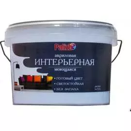 Акриловая интерьерная моющаяся краска Palizh 309 можжевельник 3,7кг 1/4 11605600