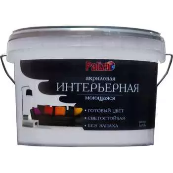 Акриловая интерьерная моющаяся краска Palizh халва 3,7кг 1/4 11605601