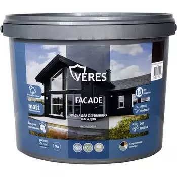 Акриловая краска для деревянных фасадов VERES FACADE 270330
