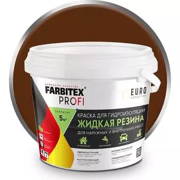 Акриловая краска для гидроизоляции Farbitex Жидкая резина 4300008703