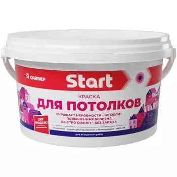 Акриловая краска для потолков Сайвер Start 4670003101989