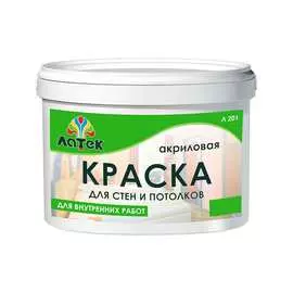 Акриловая краска для стен и потолков ЛАТЕК Л201 LAP003