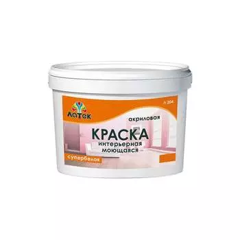 Акриловая моющаяся краска ЛАТЕК Л204 LAP009
