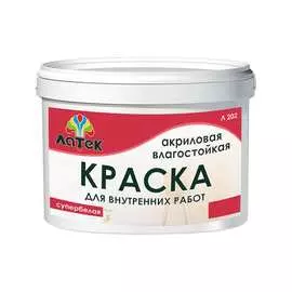 Акриловая влагостойкая краска ЛАТЕК Л202 LAP004