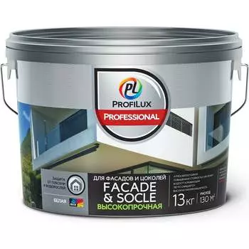 Акриловая воднодисперсионная краска для фасадов и цоколей Profilux Professional FACADE & SOCLE Н0000005767