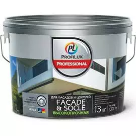 Акриловая воднодисперсионная краска для фасадов и цоколей Profilux Professional FACADE & SOCLE Н0000005759