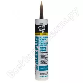 Акрилово-латексный герметик с добавками силикона dap alex plus 300 мл черный 7079818126