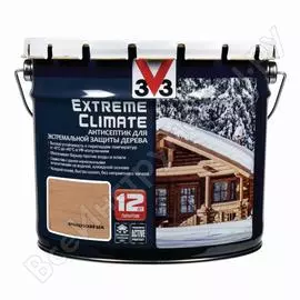 Акриловый антисептик для дерева v33 extreme climate матовый, французский беж 117453
