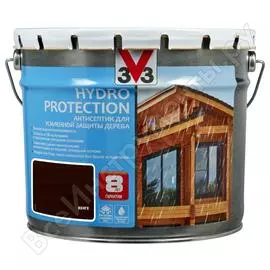 Акриловый антисептик для дерева v33 hydro protection полуглянец, венге 117421
