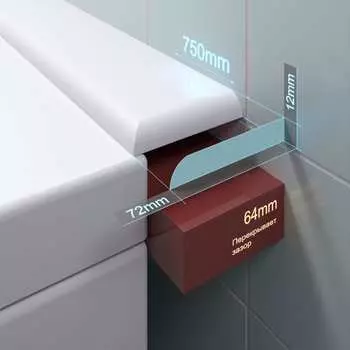 Акриловый бордюр для ванны BNV 4603312129177