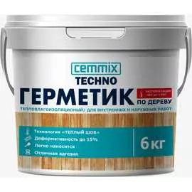 Акриловый герметик для дерева CEMMIX Теплый шов 84735746
