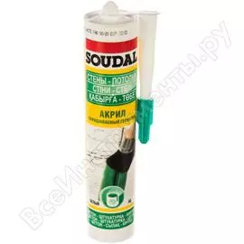 Акриловый окрашиваемый герметик Soudal 105877