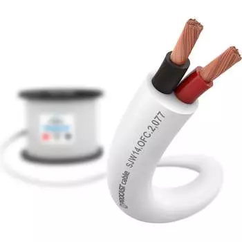 Акустический кабель PROCAST cable SJW 14.OFC.2,077.100 14AWG 2x2,077мм2, PVC, белый, 100 м НФ-00002100