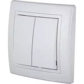 Альтернативный двухклавишный выключатель Aling-conel PRESTIGE 6072.00