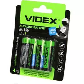 Алкалиновые элементы питания Videx