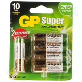 Алкалиновые батарейки GP Super Alkaline 15A8/2-CR10 120/960