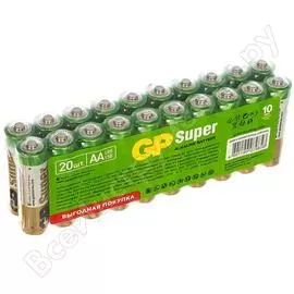 Алкалиновые батарейки GP Super Alkaline 15A-2CRVS20 240/960