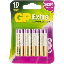 Алкалиновые батарейки GP Extra Alkaline GP 15AXNEW-2CR4