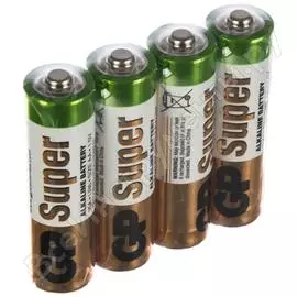 Алкалиновые батарейки GP Super Alkaline 15ARS-2SB4