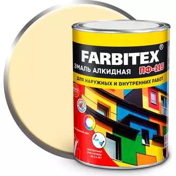 Алкидная эмаль Farbitex ПФ-115 4300006006