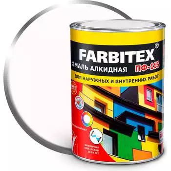 Алкидная эмаль Farbitex ПФ-115 4300005991