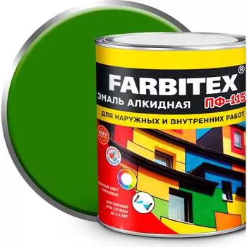 Алкидная эмаль Farbitex ПФ-115 4300006024