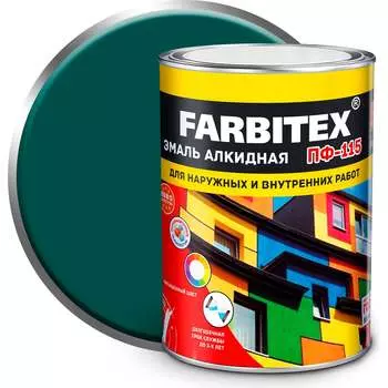 Алкидная эмаль Farbitex ПФ-115 4300005999