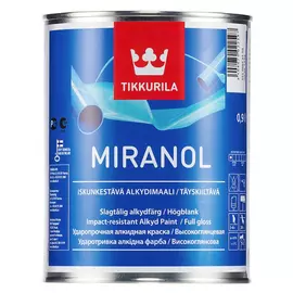 Алкидная эмаль tikkurila миранол тиксотропный база с 0,9 л.глянц. 22218