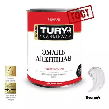 Алкидная эмаль TURY ПФ-115 White alkid 2007065