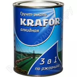 Алкидная грунт-эмаль по ржавчине KRAFOR 26686